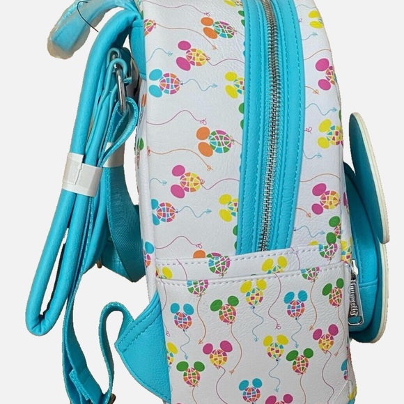 New Disney Parks Epcot Mickey Mouse Balloon Loungefly Mini backpack - Picture 4 of 6